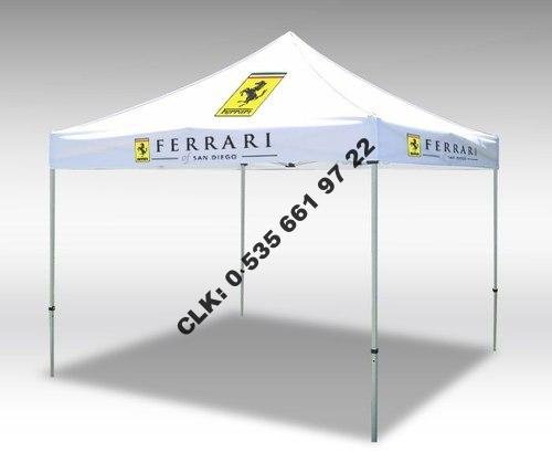 CLK 3x3 Gazebo Baskılı Tavan Çadır Portatif Katlanır Tente İmalatı Satışı - Image 2