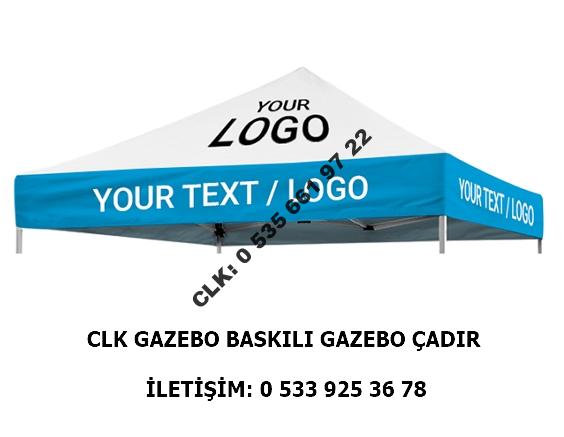 CLK 3x3 Gazebo Baskılı Tavan Çadır Portatif Katlanır Tente İmalatı Satışı - Image 5