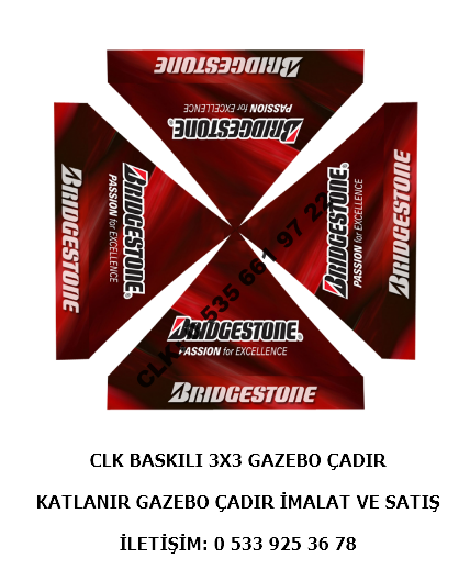 CLK 3x3 Tavan Logo Baskılı Stand Reklam Tanıtım Gazebo Katlanabilir Tente İmalatı Satışı Promosyon Display - Image 7
