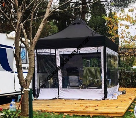 CLK 3x3 Alüminyum Gazebo Katlanır Kamp Karavan Çadırı İmalatı Satışı 14