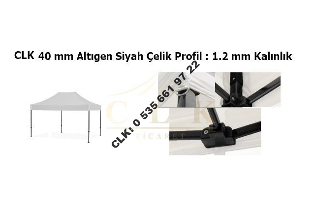 CLK 3x4,5 52mm Alüminyum Gazebo Tente Katlanabilir Kamelya Portatif Katlanır Çardak İmalat Satış - Image 185