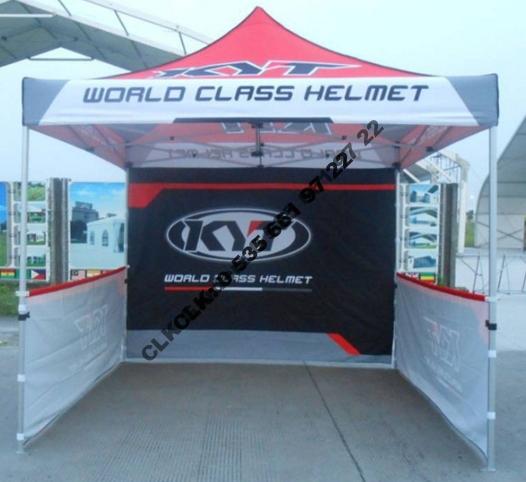 CLK Marka Logo Baskılı 3x3 Portatif Gazebo Stand Çadırı İmalatı Satışı - Image 27