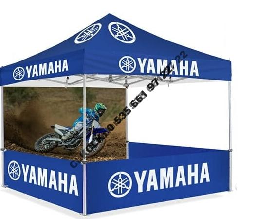 CLK Marka Logo Baskılı 3x3 Portatif Gazebo Stand Çadırı İmalatı Satışı - Image 26