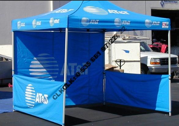 CLK Marka Logo Baskılı 3x3 Portatif Gazebo Stand Çadırı İmalatı Satışı - Image 23