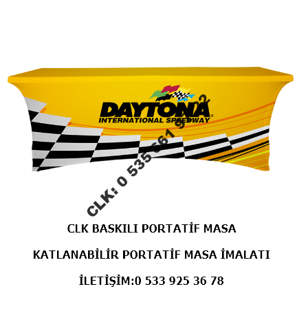 CLK Reklam Logo Marka Baskılı Tanıtım Masası Promosyon Reklam Stand Masası - Image 7