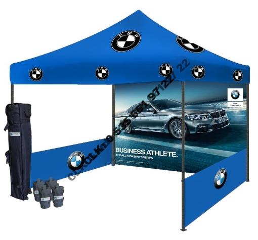 CLK Marka Logo Baskılı 3x3 Portatif Gazebo Stand Çadırı İmalatı Satışı - Image 30