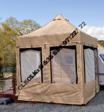 CLK 3x3 Alüminyum Gazebo Katlanır Kamp Karavan Çadırı İmalatı Satışı 11
