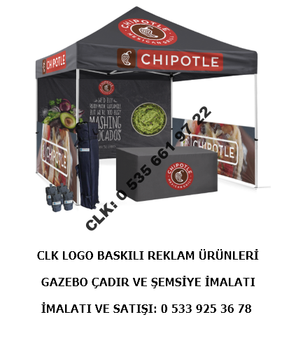 CLK Reklam Tanıtım Fuar Stand Çadırı İmalatı Satışı 3x3 Gazebo Portatif Tente