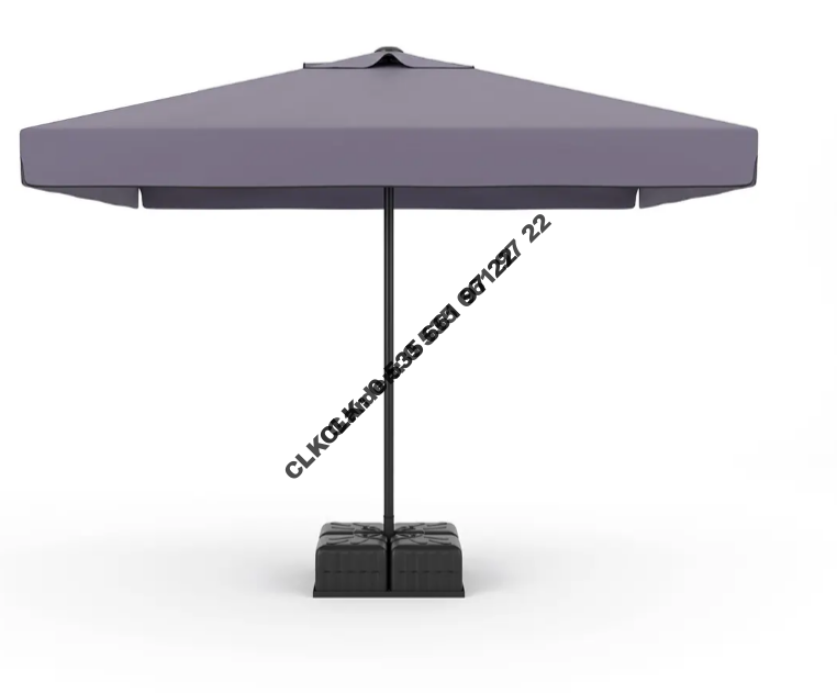 CLK 3x3 Metre Mega İpli Şemsiye Küp Bidonlu Bahçe Cafe Otel Restorant Şemsiyeleri - Image 9