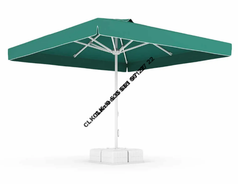 CLK 3x3 Metre Mega İpli Şemsiye Küp Bidonlu Bahçe Cafe Otel Restorant Şemsiyeleri - Image 3