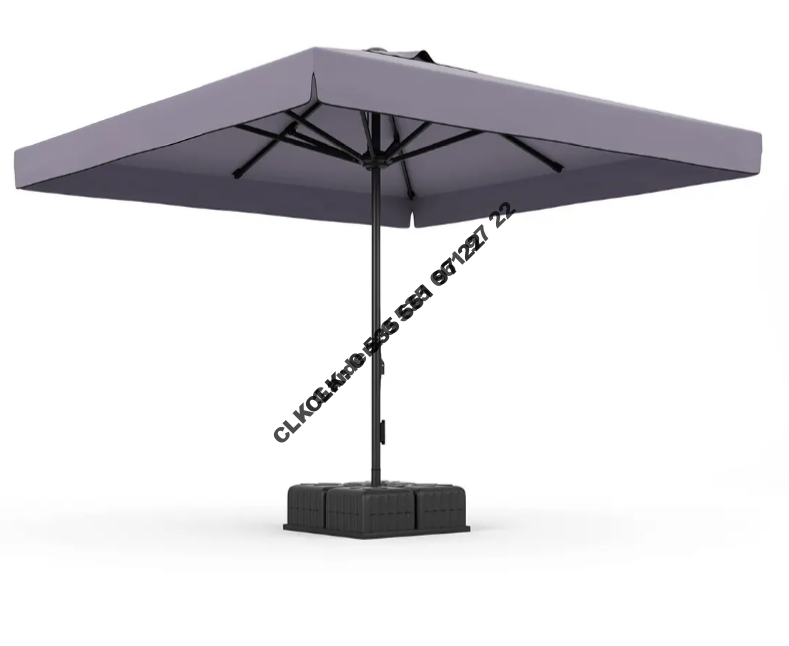 CLK 3x3 Metre Mega İpli Şemsiye Küp Bidonlu Bahçe Cafe Otel Restorant Şemsiyeleri