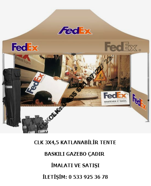 CLK Katlanabilir Gazebo Çadır Tente 3x4 Baskılı Çadır - Image 13