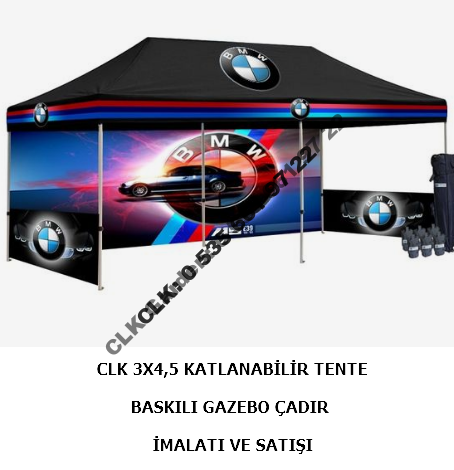 CLK Katlanabilir Gazebo Çadır Tente 3x4 Baskılı Çadır - Image 14