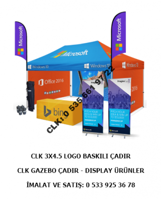 CLK Logo Baskılı Katlanır Baskılı 3x4 Tente Gazebo Çadır Şemsiye Bayrak Masa A Pano Display Reklam Ürünler