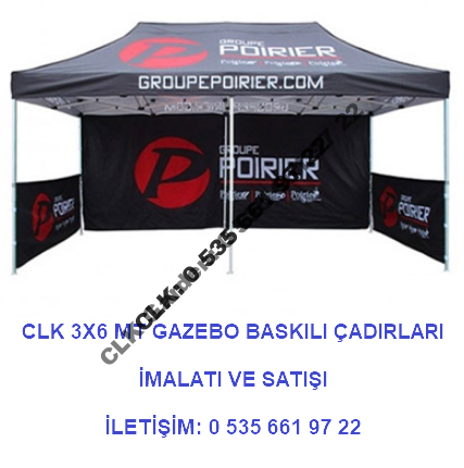 CLK Katlanabilir Gazebo Tente Baskılı 3x6 Stand Çadırı - Image 11
