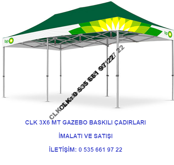 CLK Katlanabilir Gazebo Tente Baskılı 3x6 Stand Çadırı - Image 16