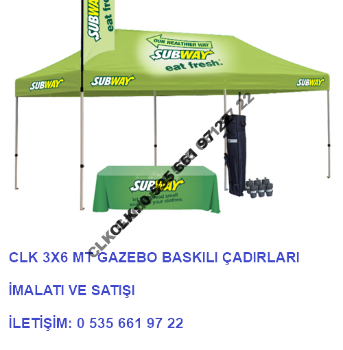 CLK Katlanabilir Gazebo Tente Baskılı 3x6 Stand Çadırı - Image 19