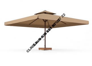 CLK 6x6 Metre Çap 100 Ortadan Direkli Alüminyum Teleskopik Şemsiye İmalatı Satışı