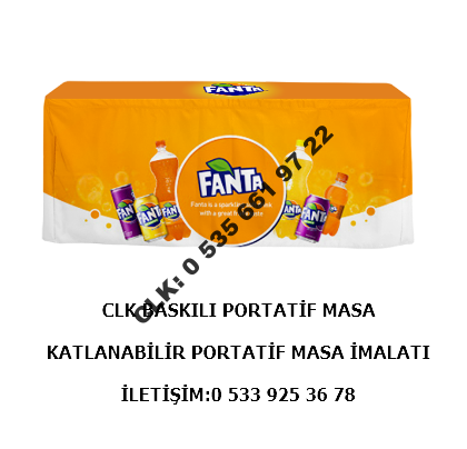 CLK Reklam Logo Marka Baskılı Tanıtım Masası Promosyon Reklam Stand Masası - Image 6
