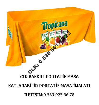 CLK Reklam Logo Marka Baskılı Tanıtım Masası Promosyon Reklam Stand Masası - Image 3