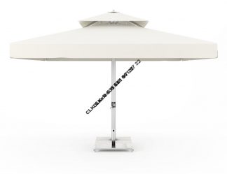 CLK 4x4 Metre Çap 100 Ortadan Direkli Alüminyum Teleskopik Şemsiye İmalatı Satışı