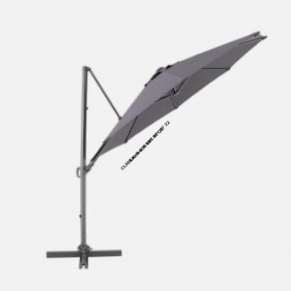 CLK Garden 3 Metre Yandan Dirsekli Kollu Bahçe Şemsiyesi Yuvarlak