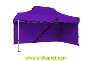 CLK 3x4,5 Katlanabilir Tente 52 mm Alüminyum Gazebo Portatif Çadır Çardak İmalat Satış