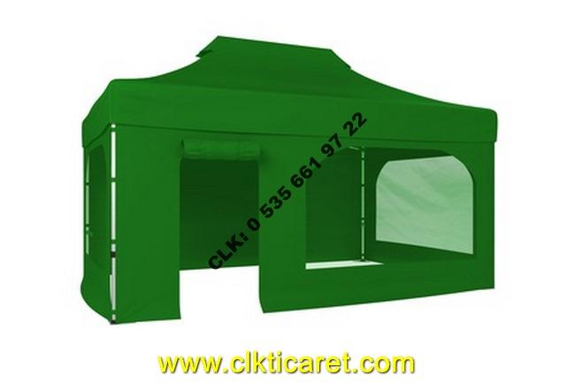 CLK 3x4,5 Katlanabilir Tente 52 mm Alüminyum Gazebo Portatif Çadır Çardak İmalat Satış - Image 167
