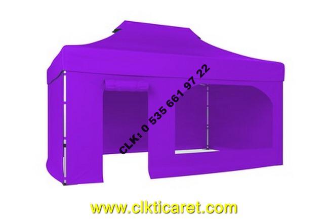 CLK 3x4,5 Katlanabilir Tente 52 mm Alüminyum Gazebo Portatif Çadır Çardak İmalat Satış - Image 98