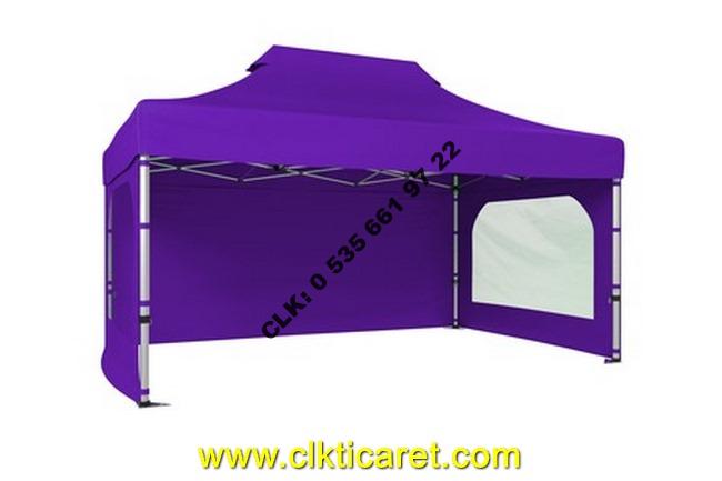 CLK 3x4,5 Katlanabilir Tente 52 mm Alüminyum Gazebo Portatif Çadır Çardak İmalat Satış - Image 22