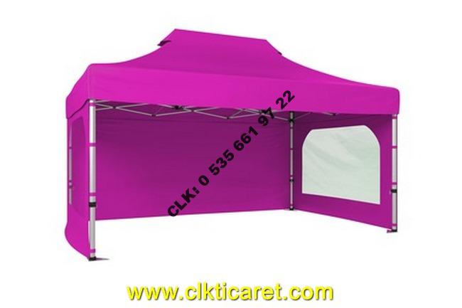 CLK 3x4,5 Katlanabilir Tente 52 mm Alüminyum Gazebo Portatif Çadır Çardak İmalat Satış - Image 21