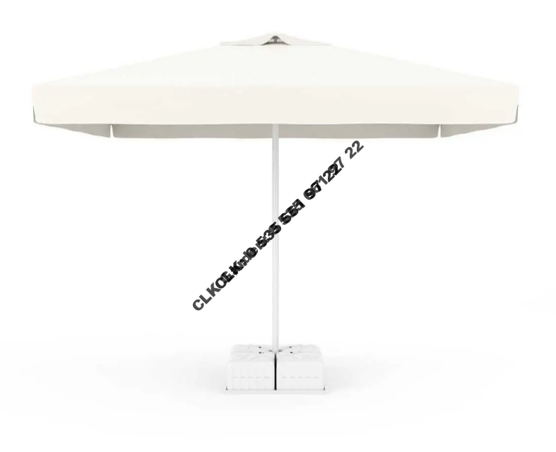 CLK 3x3 Metre Mega İpli Şemsiye Küp Bidonlu Bahçe Cafe Otel Restorant Şemsiyeleri - Image 8