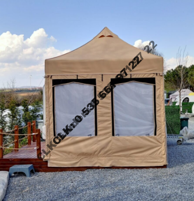 CLK 3x3 Alüminyum Gazebo Katlanır Kamp Karavan Çadırı İmalatı Satışı 11 - Image 4