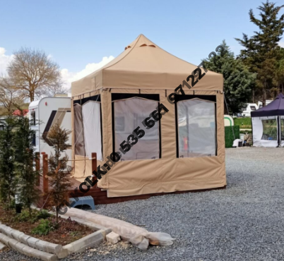 CLK 3x3 Alüminyum Gazebo Katlanır Kamp Karavan Çadırı İmalatı Satışı 11 - Image 3