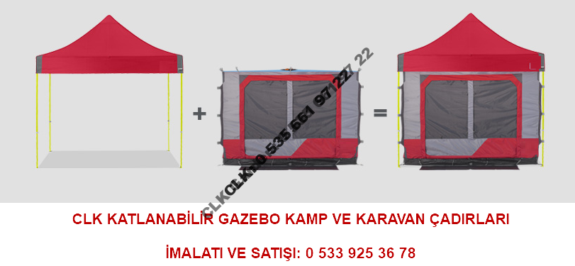 CLK 3x3 Alüminyum Gazebo Katlanır Kamp Karavan Çadırı İmalatı Satışı 12 - Image 4
