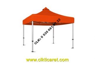 CLK 4x4 40mm Çelik Profil Katlanabilir Tente Gazebo Çadır Portatif Çardak İmalat Satış