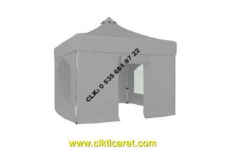 CLK 3x3 40mm Alüminyum Profil Katlanabilir Tente Gazebo Stand Çadırı İmalatı Satışı