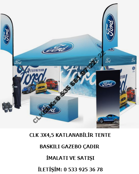 CLK Katlanabilir Gazebo Çadır Tente 3x4 Baskılı Çadır - Image 7