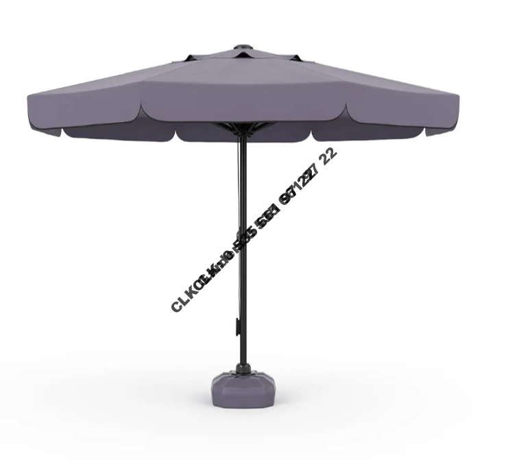 CLK 3 mt Mega İpli 70 lt Bidonlu Yuvarlak Beyaz Profil Bahçe Cafe Otel Şemsiyeleri - Image 6