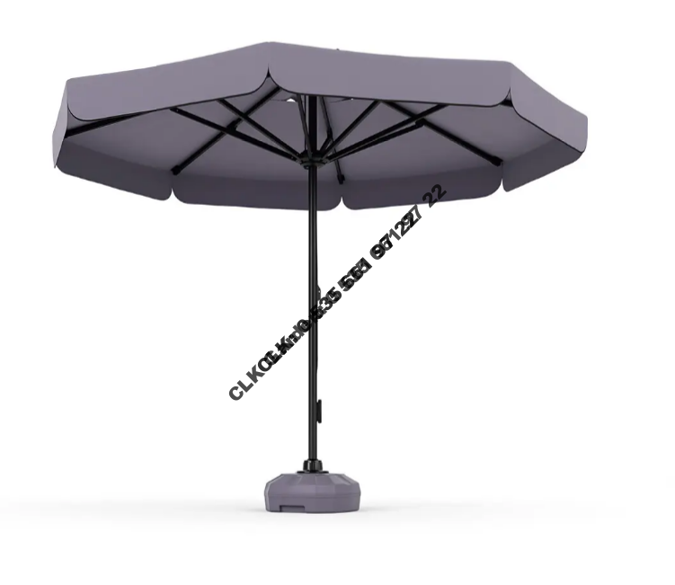 CLK 3 mt Mega İpli 70 lt Bidonlu Yuvarlak Beyaz Profil Bahçe Cafe Otel Şemsiyeleri - Image 5