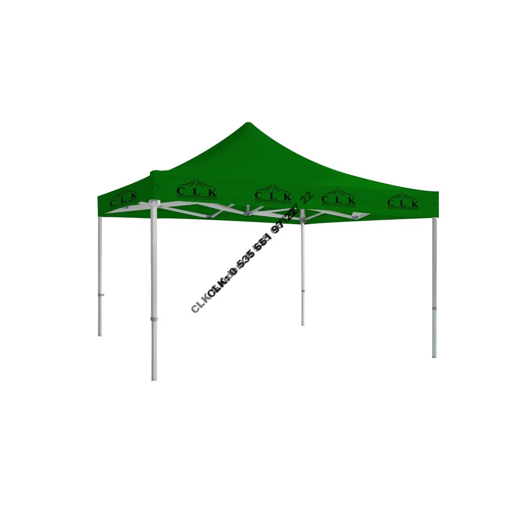 CLK 4x4 Saçak Logo Baskılı Katlanabilir Tente Gazebo Çadır İmalatı Satışı - Image 3