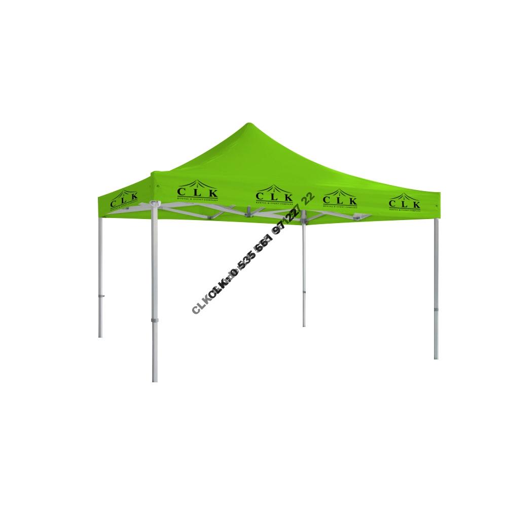 CLK 4x4 Saçak Logo Baskılı Katlanabilir Tente Gazebo Çadır İmalatı Satışı - Image 6