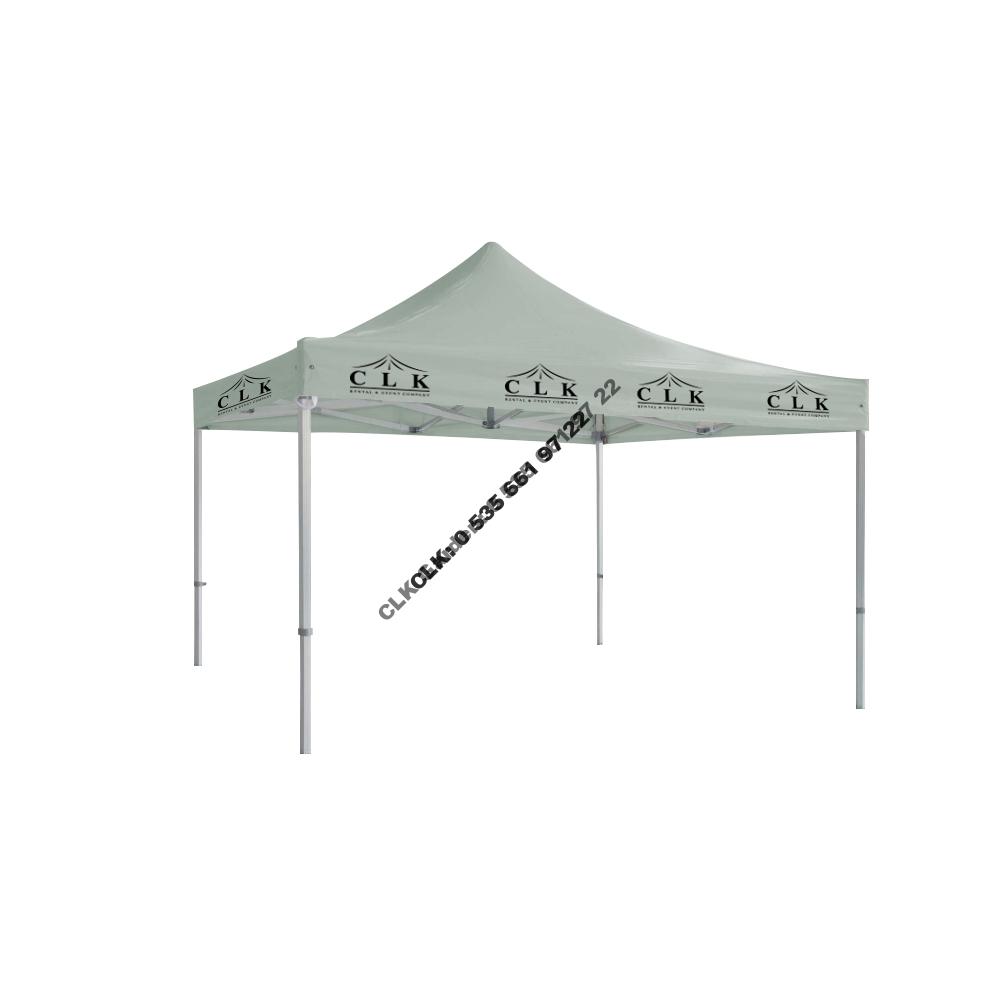 CLK 4x4 Saçak Logo Baskılı Katlanabilir Tente Gazebo Çadır İmalatı Satışı - Image 7