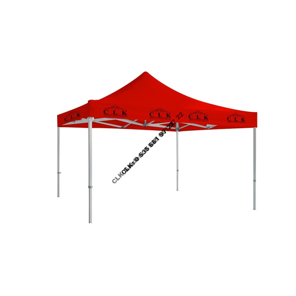 CLK 4x4 Saçak Logo Baskılı Katlanabilir Tente Gazebo Çadır İmalatı Satışı - Image 8