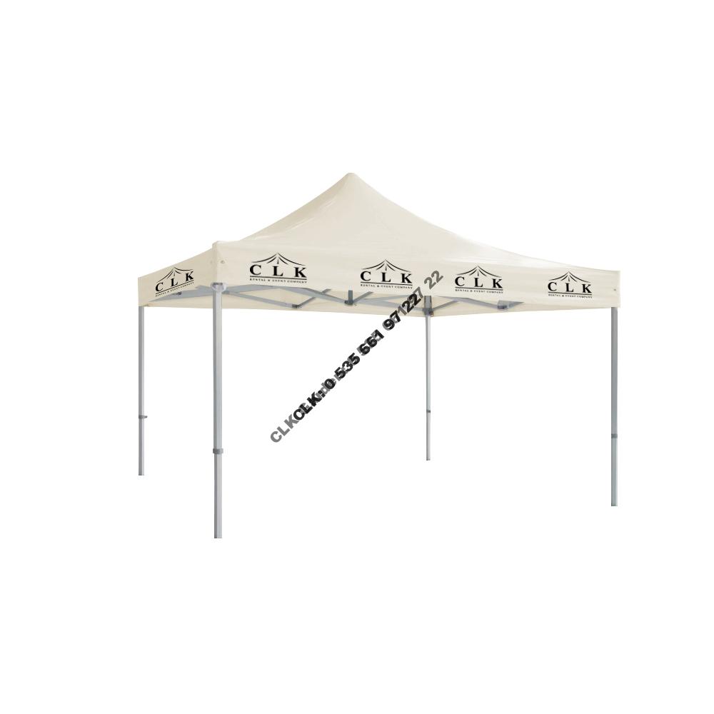 CLK 4x4 Saçak Logo Baskılı Katlanabilir Tente Gazebo Çadır İmalatı Satışı - Image 10