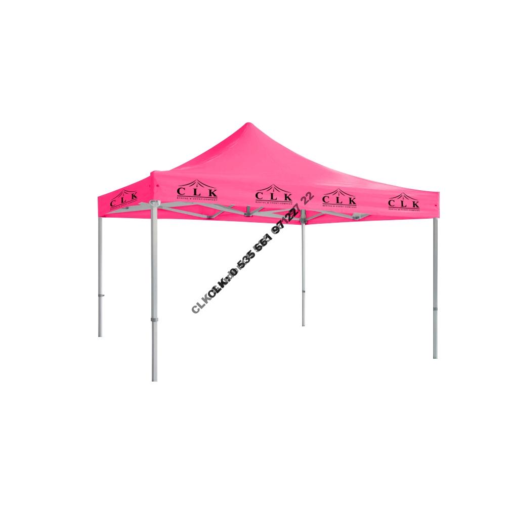 CLK 4x4 Saçak Logo Baskılı Katlanabilir Tente Gazebo Çadır İmalatı Satışı - Image 15