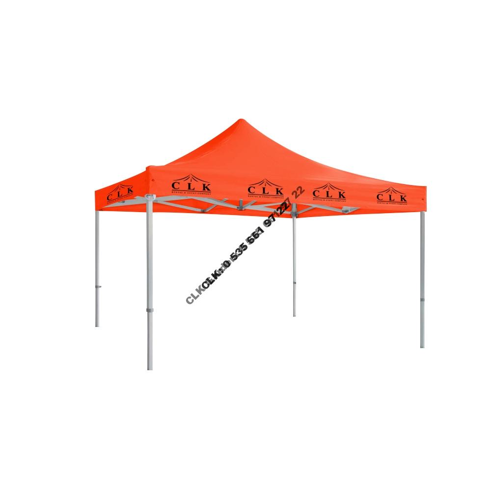 CLK 4x4 Saçak Logo Baskılı Katlanabilir Tente Gazebo Çadır İmalatı Satışı - Image 16