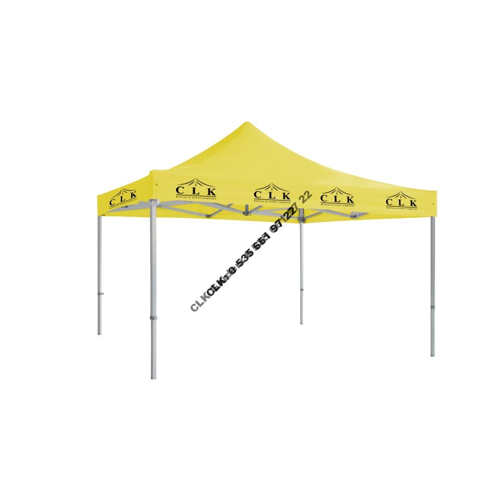 CLK 4x4 Saçak Logo Baskılı Katlanabilir Tente Gazebo Çadır İmalatı Satışı - Image 18