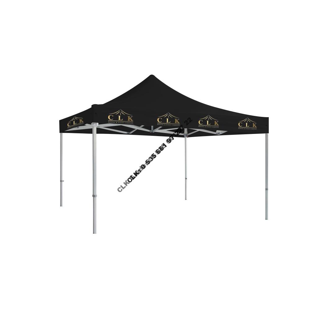 CLK 4x4 Saçak Logo Baskılı Katlanabilir Tente Gazebo Çadır İmalatı Satışı - Image 19