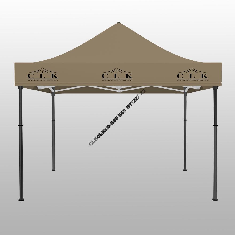 CLK 3x3 Saçak Baskılı Katlanabilir Tente Gazebo Çadır İmalatı Satışı - Image 2